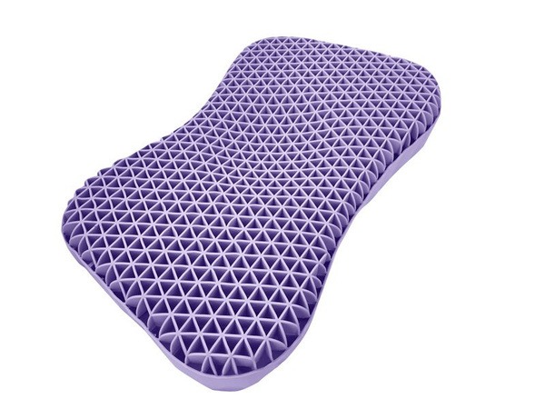 Orthopedic Pillow with Case: 50x30x(4x7) cm