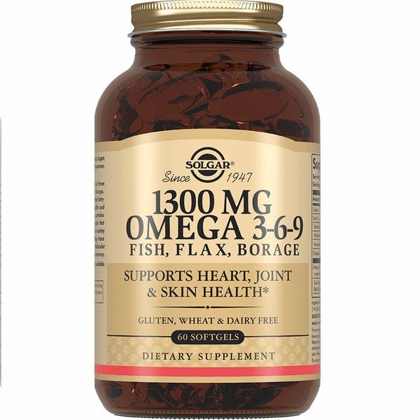 Solgar Omega-3-6-9 Capsules 1300mg (60 Count)