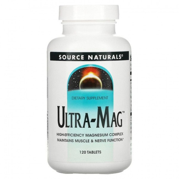 Source Naturals Ultra Magnesium with Vitamin B6 - 120 Tablets