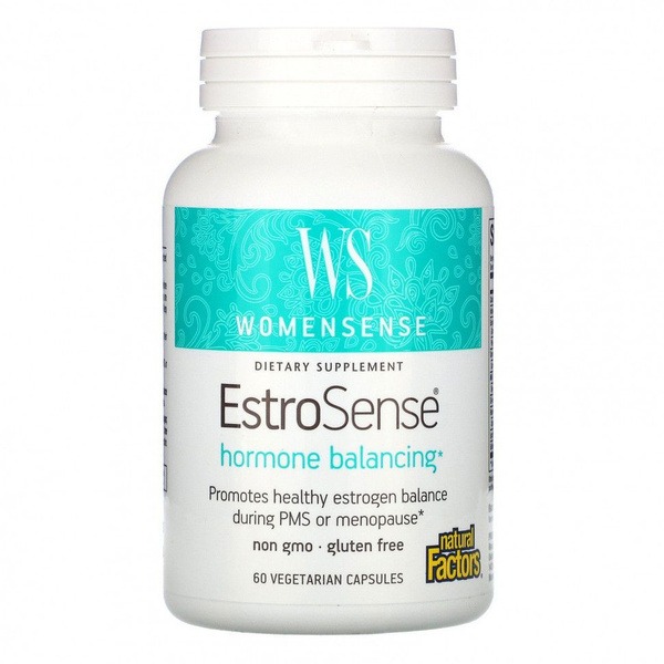 EstroSense by Natural Factors: Hormone Balance Supplement (60 Vegetarian Capsules)