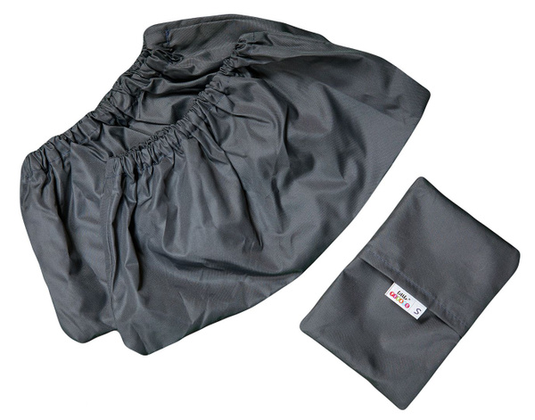 Reusable Shoe Covers with Carrying Pouch - Littlepirate, Wet Asphalt, Size S