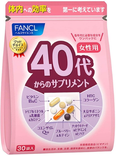 FANCL Japan Women's 40+ Supplement (30 Packets)