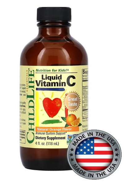 ChildLife Liquid Vitamin C - Natural Orange Flavor, 118.5ml