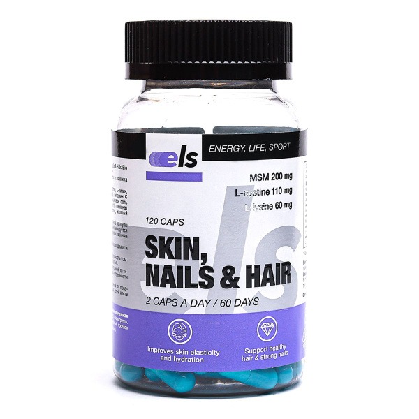 ELS Biotin Complex: Hair, Skin & Nails Supplement (120 Capsules)