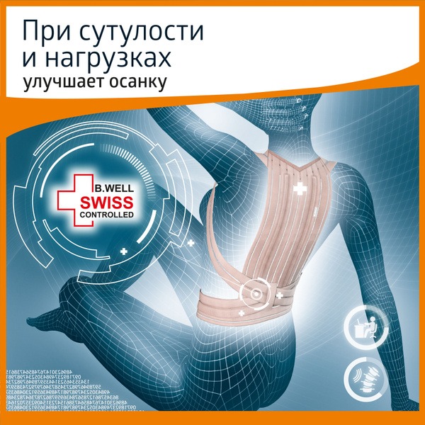 B.Well W-131 Posture Corrector: Universal for Men & Women