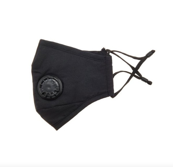 Reusable Black Respirator Mask with Replaceable Carbon Filters