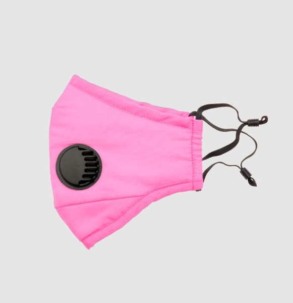 Reusable Respirator Mask with Replaceable Carbon Filters (Pink)