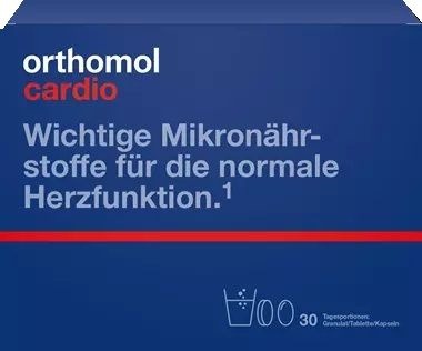 Orthomol Cardio (Germany): 30-Day Supply - Powder, Tablets & Capsules