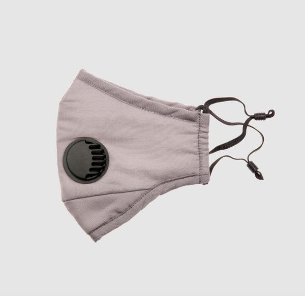 Reusable Respirator Mask with Replaceable Carbon Filters (Dark Gray)
