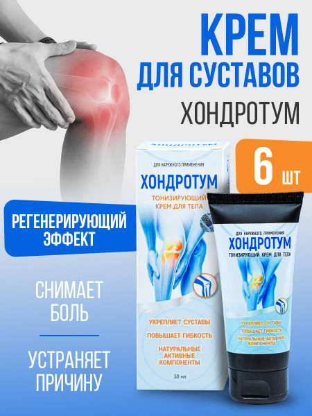 Chondrotum Pain Relief Cream: Joint & Back Pain Relief, 6 Pack