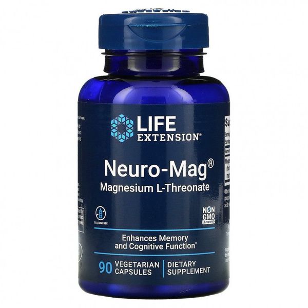 Neuro-Mag Magnesium L-Threonate Supplement - 90 Capsules