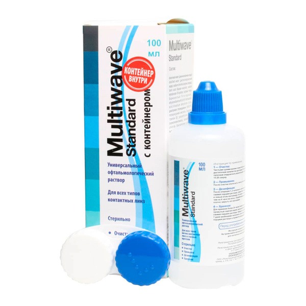 MultiWave Standard Contact Lens Solution (100ml with Case)