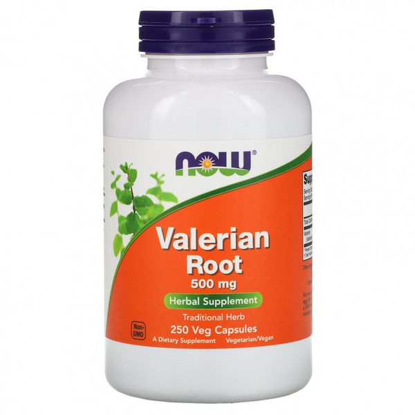 NOW Foods Valerian Root Supplement - 500mg, 250 Veggie Caps
