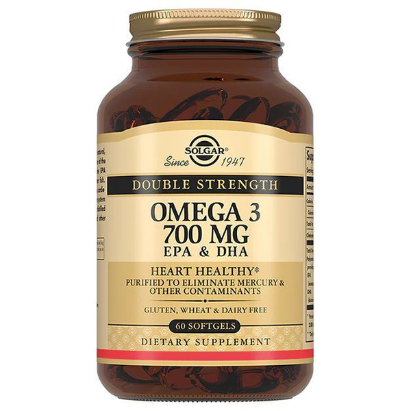 Omega-3 Fish Oil Capsules: 700mg EPA & DHA