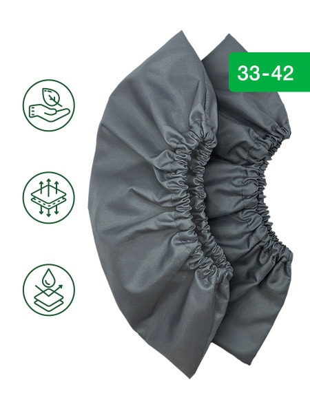 Reusable Shoe Covers for Adults - Waterproof Fabric, Sizes 33-42
