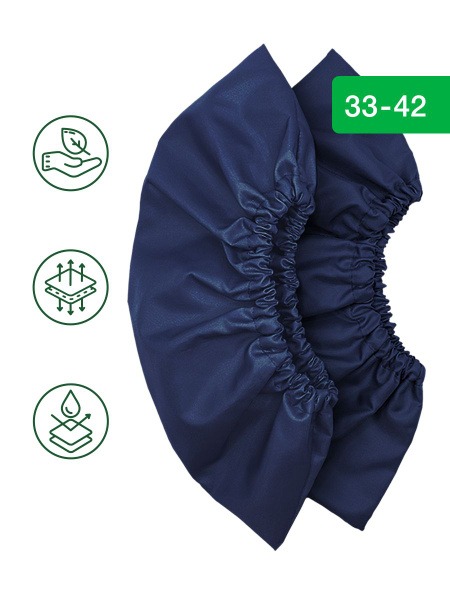 Reusable Shoe Covers for Adults - Waterproof Fabric, Sizes 33-42