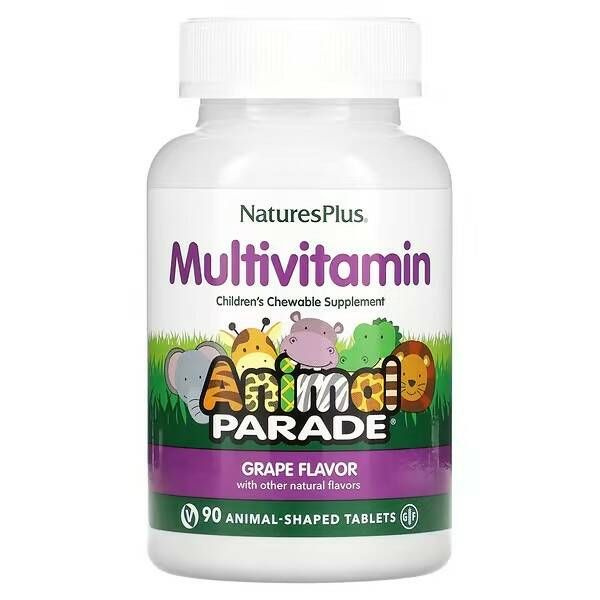 Animal Parade Nature's Plus Multivitamin Gummies - Grape, 90 Count