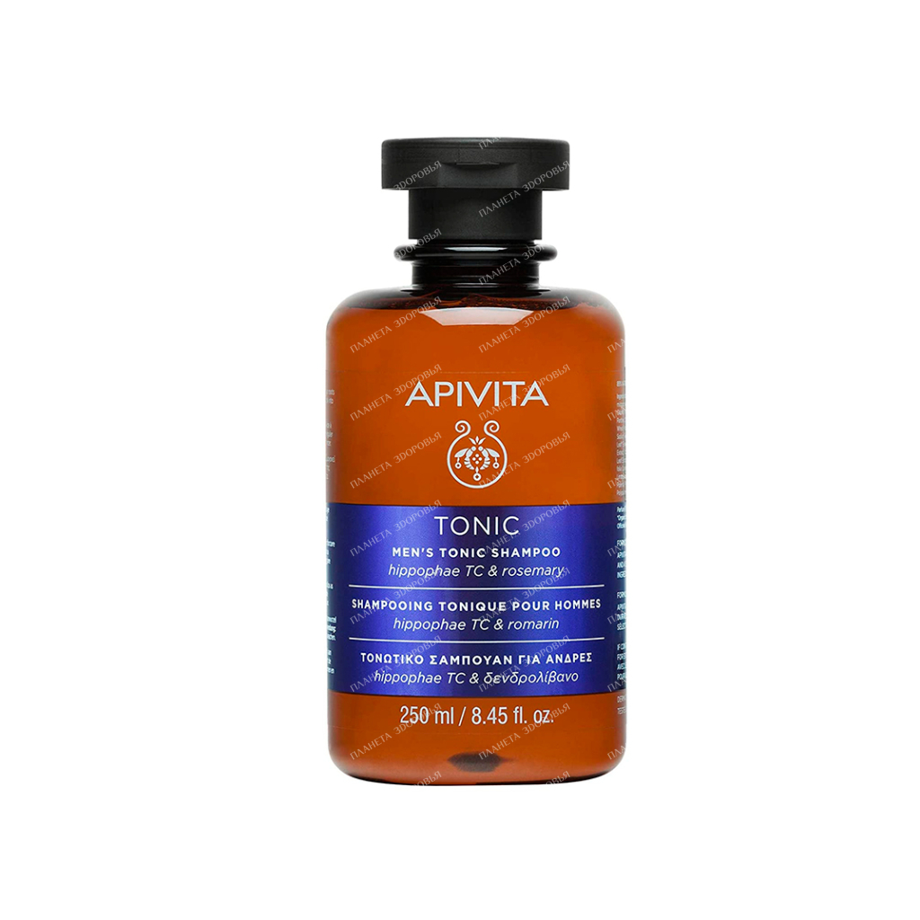 APIVITA Men's Tonic Shampoo Hippophae Tc & Rosemary, 250 ml