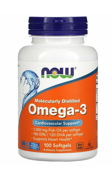 High-Potency Omega-3 Fish Oil 180EPA/120DHA 1000mg - 100 Softgels