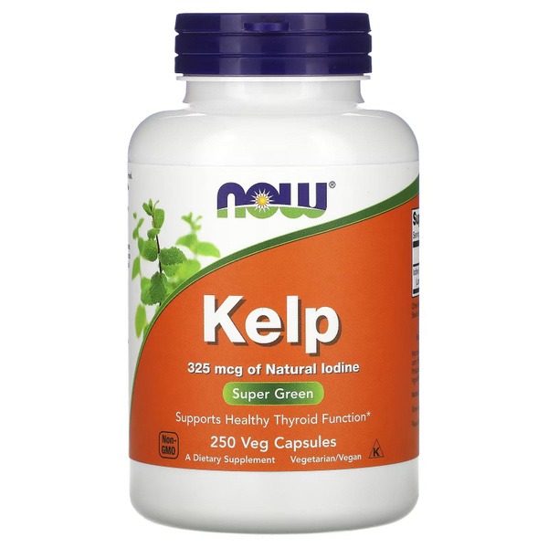 Kelp Iodine Supplement - 325mcg, 250 Veggie Caps
