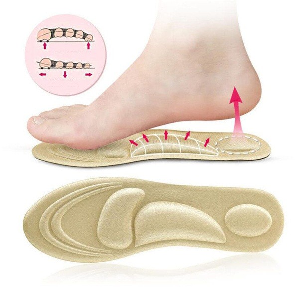 4D Memory Foam Orthotic Insoles (Sizes 40-45)
