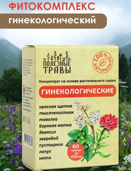 Gynecological Herbal Supplement: 60 Capsules - Bee & Man