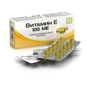 Vitamin E 100 IU (20 Capsules, 300mg) - RealCaps