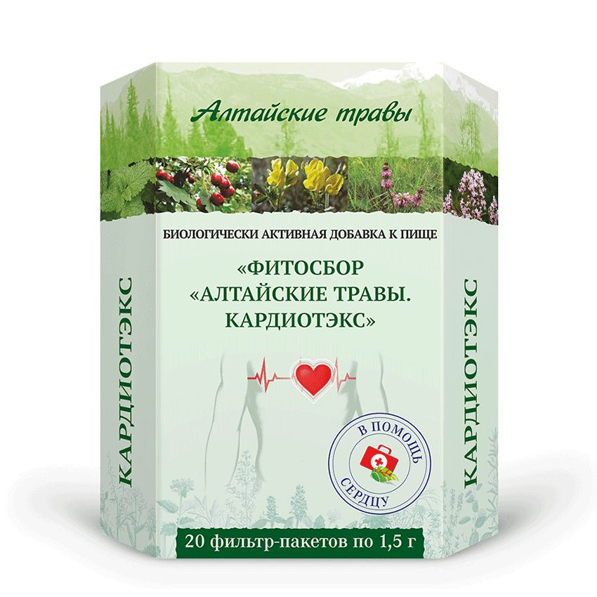 Altai Herbs Cardiotex Phyto-Collection: 20 x 1.5g Sachets