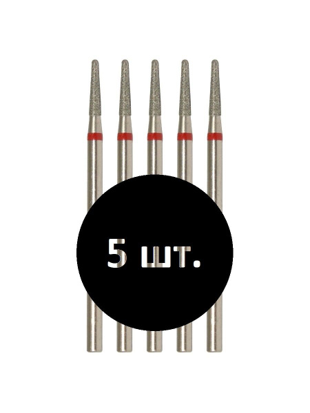 Red Rounded Cone Bit 018 for VladMiVa Manicure & Pedicure Machine 856.104.194.090.018