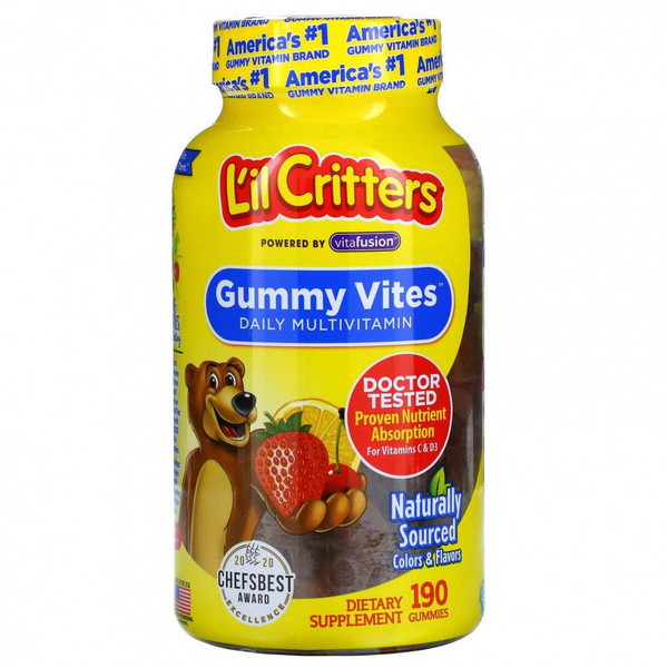 L'il Critters Gummy Vites for Kids (2+ years): 190 Gummies