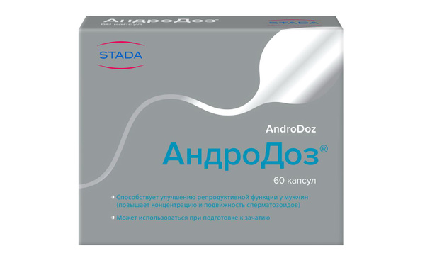 AndroDoz Capsules 503mg, 60 Count: Boosting Male Fertility and Sperm Quality