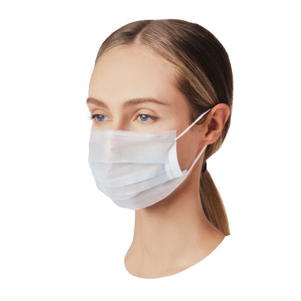 Disposable Face Masks (50 Pack, Blue, 3-Ply)