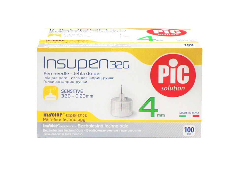 INSUPEN 32G Insulin Syringe Needles (100 Pack)