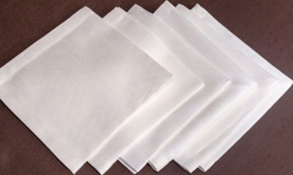 100 Pack White Spunlace Wipes (20x20cm, 40gsm)