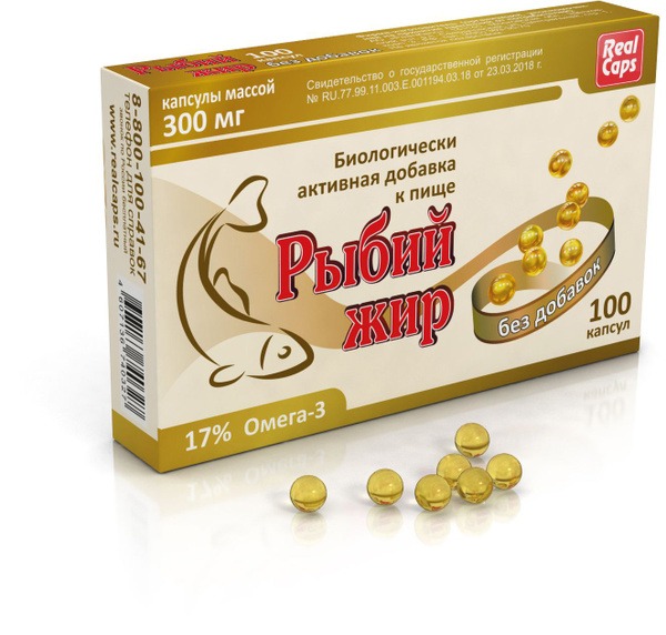 Fish Oil Capsules: 300mg, 100 Count, Pure & Additive-Free