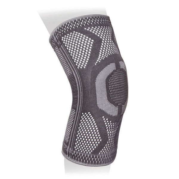 Ttoman KS-E03 Knee Brace with Support Ribs & Silicone Ring - Medium