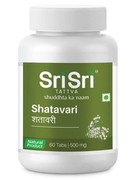 Shatavari Supplement for Women's Health - 500mg Sri Sri Ayurveda