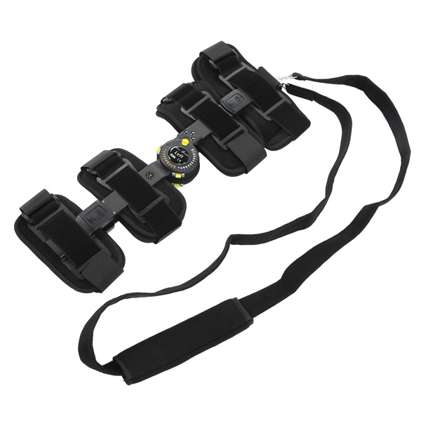 Adjustable Hinged Knee Brace: Black, Supportive & Stable