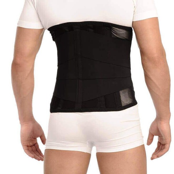 Lumbar-Sacral-Thoracic Support Brace with 4 Stabilizing Ribs, 35cm, XL