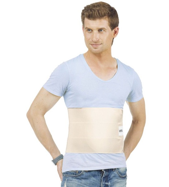 Post-Surgery Abdominal Binder BP-111 Orto (XL, Beige, 3-Panel)