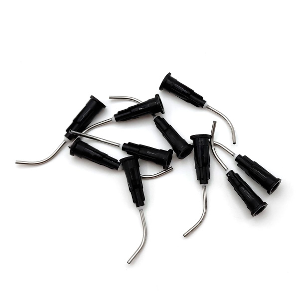 VladmiVa Cosmetic Curved Needles for Manicure and Pedicure (Cannulas) G18 (10 pcs.)