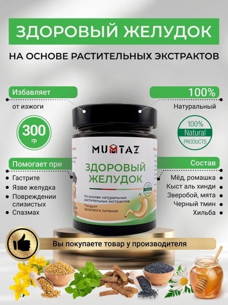 Stomach Health Supplement for Gastritis & Ulcers: Men & Women