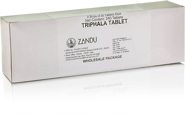 Zandu Triphala Tablets (240 Count)