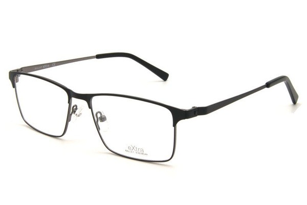 Ballet Extra Square Metal Eyeglass Frame 25195-001 Black 53mm