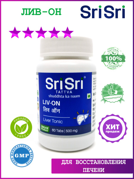 Sri Sri Livon Liver Support Supplement (60 Tablets, 500mg)