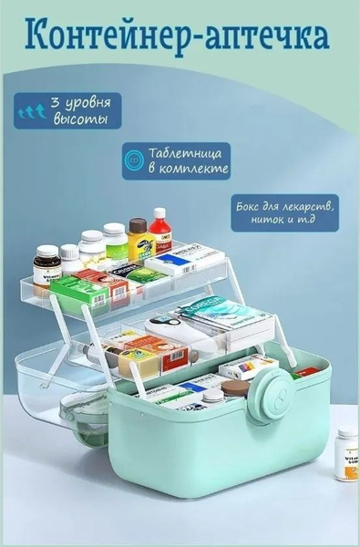 Large First Aid Kit Storage Container: Home Doctor Box