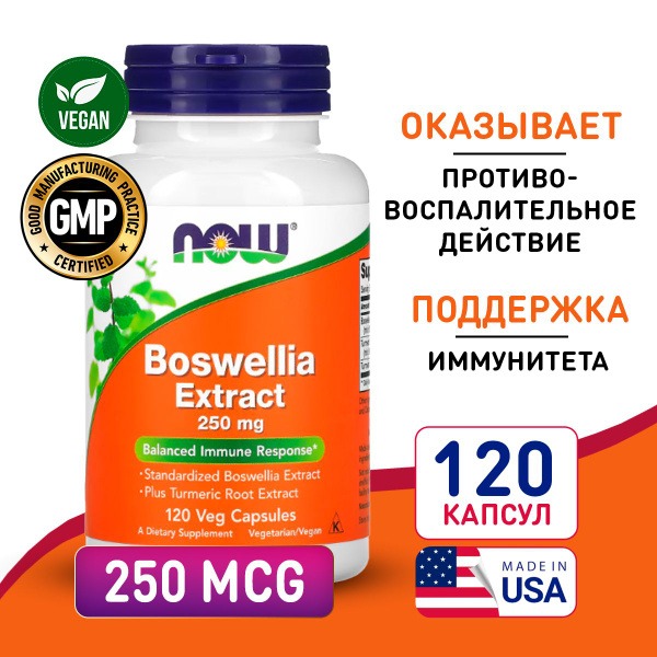 Boswellia & Turmeric 250mg (120 Capsules): Arthritis & Joint Support, Immune Health