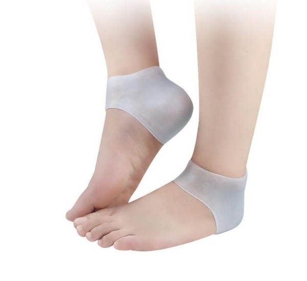 Silicone Heel Grips for Foot Pain Relief: 1 Pair