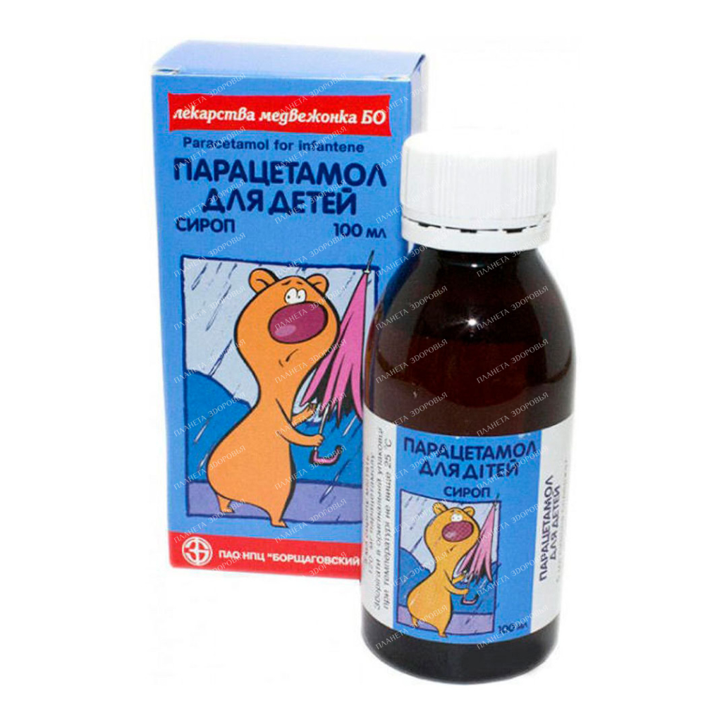 Paracetamol for children syrup 120mg/5ml 100ml №1