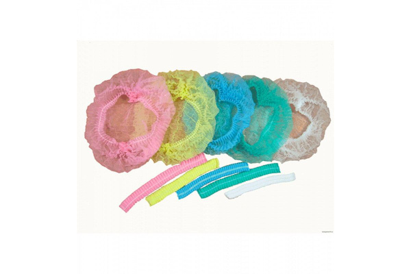 Disposable Medical Bouffant Caps - Assorted Colors (100 Pack)